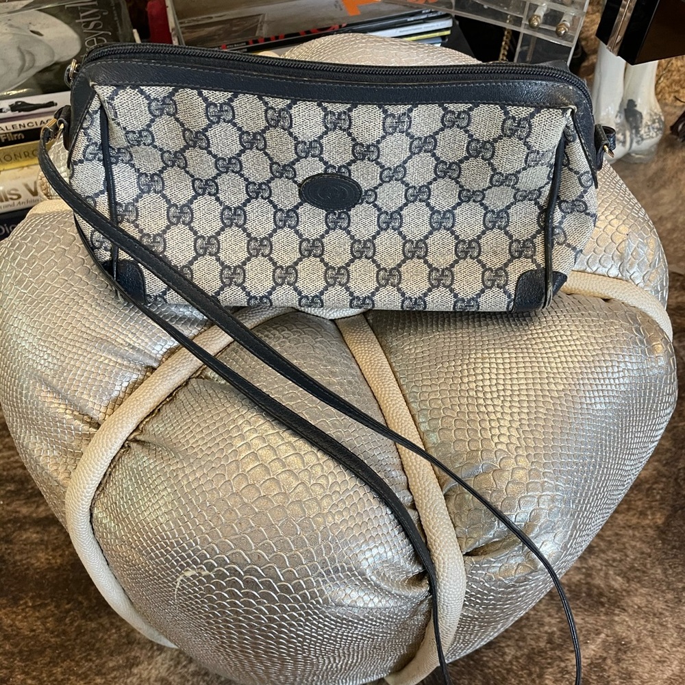 Vintage Gucci Blue Crossbody